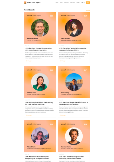 Podcast Website Right