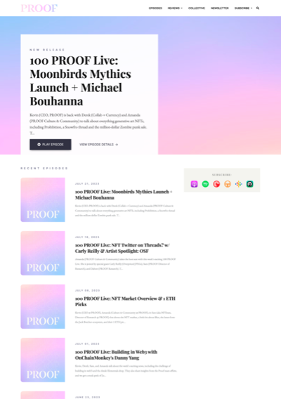 Podcast Website Right