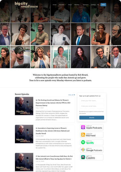 Podcast Website Right