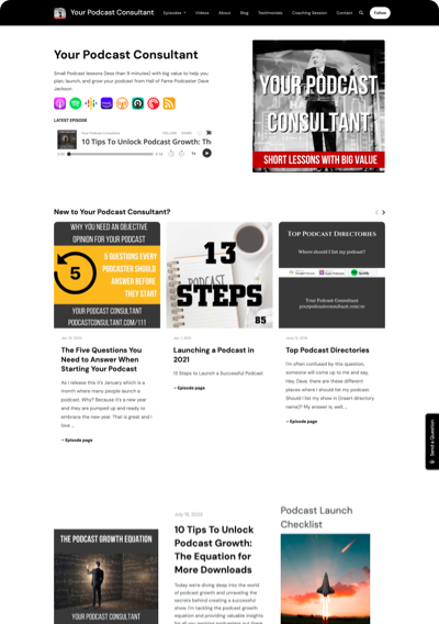 Podcast Website